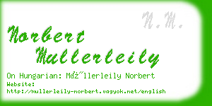 norbert mullerleily business card